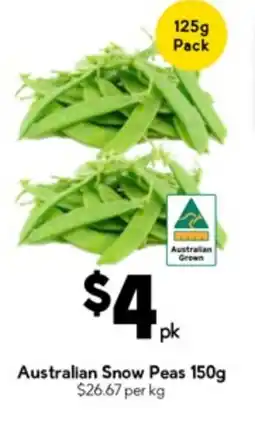 Drakes Australian Snow Peas offer