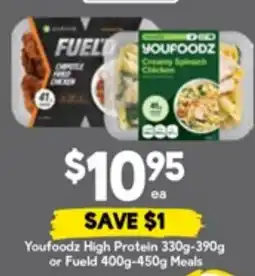Drakes Youfoodz High Protein or Fueld Meals offer