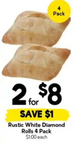 Drakes Rustic White Diamond Rolls offer