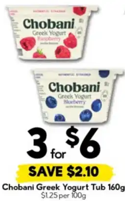 Drakes Chobani Greek Yogurt Tub offer