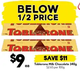 Drakes Toblerone Milk Chocolate offer