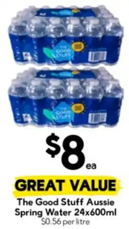 Drakes The Good Stuff Aussie Spring Water offer