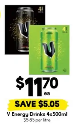 Drakes V Energy Drinks offer