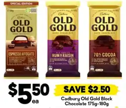 Drakes Cadbury Old Gold Block Chocolate offer
