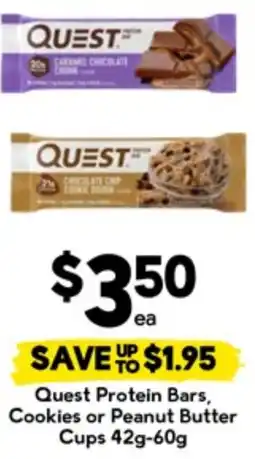 Drakes Quest Protein Bars, Cookies or Peanut Butter Cups offer