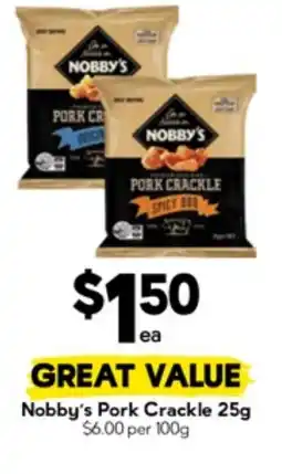Drakes Nobby's Pork Crackle offer