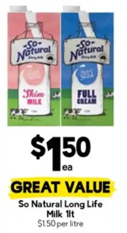 Drakes So Natural Long Life Milk offer