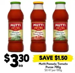 Drakes Mutti Passata Tomato Puree offer