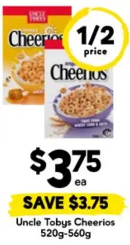 Drakes Uncle Tobys Cheerios offer