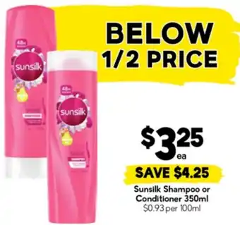 Drakes Sunsilk Shampoo or Conditioner offer