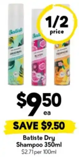 Drakes Batiste Dry Shampoo offer