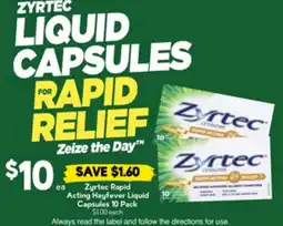Drakes Zyrtec Rapid Acting Hayfever Liquid offer
