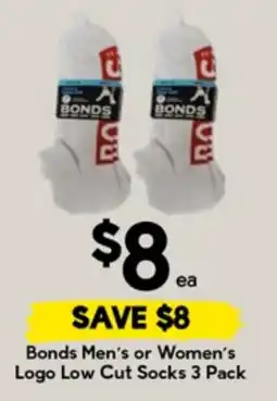 Drakes Bonds Men's or Women's Logo Low Cut Socks offer