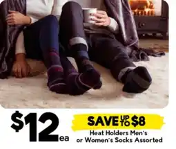 Drakes Heat Holders Men's or Women's Socks Assorted offer