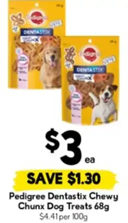 Drakes Pedigree Dentastix Chewy Chunx Dog Treats offer
