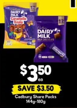 Drakes Cadbury Share Packs offer