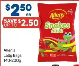 Foodland Allen's Lolly Allen's Lolly Bags 140-200g offer