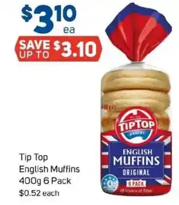 Foodland Tip Top English Muffins offer