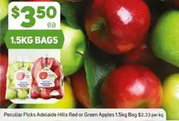 Foodland Peculiar Picks Adelaide Hills Red or Green Apples offer