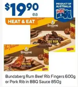 Foodland Bundaberg Rum Beef Rib Fingers offer
