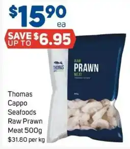 Foodland Thomas Cappo Seafoods Raw Prawn Meat offer