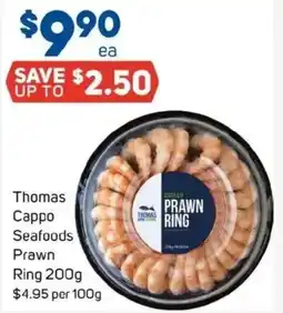 Foodland Thomas cappo seafoods prawn ring offer