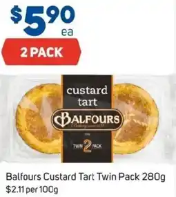 Foodland Balfours Custard Tart Twin offer