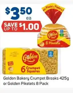 Foodland Golden bakery crumpet breaks or golden pikelets offer