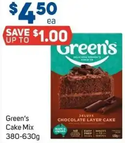 Foodland Green's Cake Mix offer