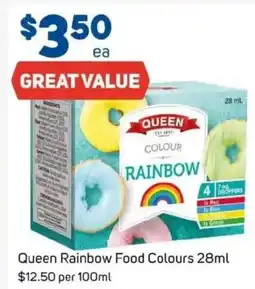 Foodland Queen Rainbow Food Colours offer