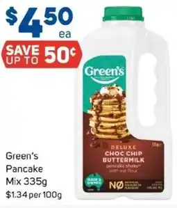 Foodland Green's Pancake Mix offer