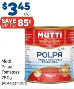 Foodland Mutti polpa tomatoes offer