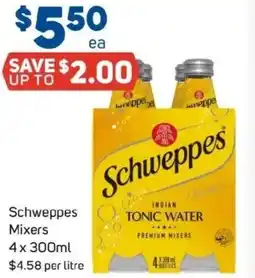 Foodland Schweppes mixers offer