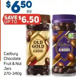 Foodland Cadbury Chocolate Fruit & Nut Jars offer