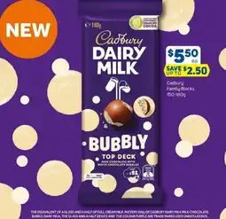 Foodland Cadbury Family Blocks offer