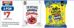 Foodland The Natural Confectionery Co. or Sour Patch Kids Lolly Bags offer