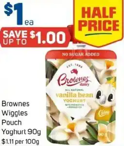 Foodland Brownes Wiggles Pouch Yoghurt offer