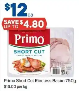 Foodland Primo Short Cut Rindless Bacon offer