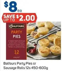 Foodland Balfours Party Pies or Sausage Rolls offer