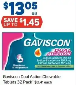 Foodland Gaviscon Dual Action Chewable Tablets offer