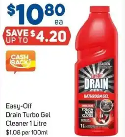 Foodland Easy-Off Drain Turbo Gel Cleaner offer