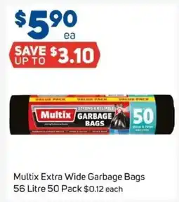Foodland Multix extra wide garbage bags offer