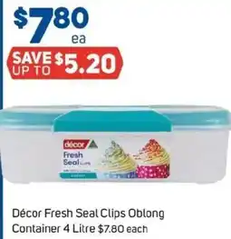 Foodland Décor Fresh Seal Clips Oblong Container offer