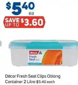 Foodland Décor Fresh Seal Clips Oblong Container offer