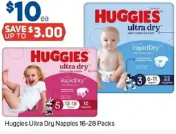 Foodland Huggies Ultra Dry Nappies offer