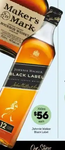 Foodland Johnnie Walker Black Label offer