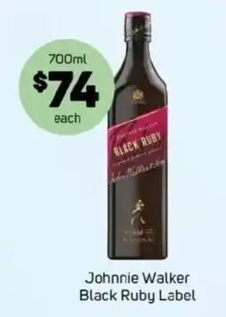 Foodland Johnnie Walker Black Ruby Label offer