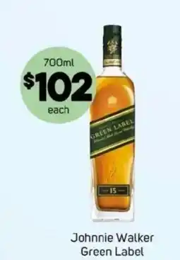 Foodland Johnnie Walker Green Label offer