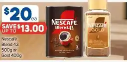 Foodland Nescafé Blend 43 Or Gold offer