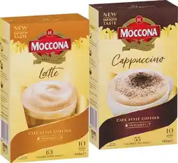 IGA Moccona Coffee Sachets 8‑10 Pack Selected Varieties offer
